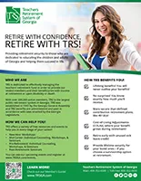 Informational flyer from the Teachers Retirement System of Georgia providing basic pension benefit concepts for new members.