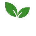 White dollar sign icon with a green plant sprouting from the top.